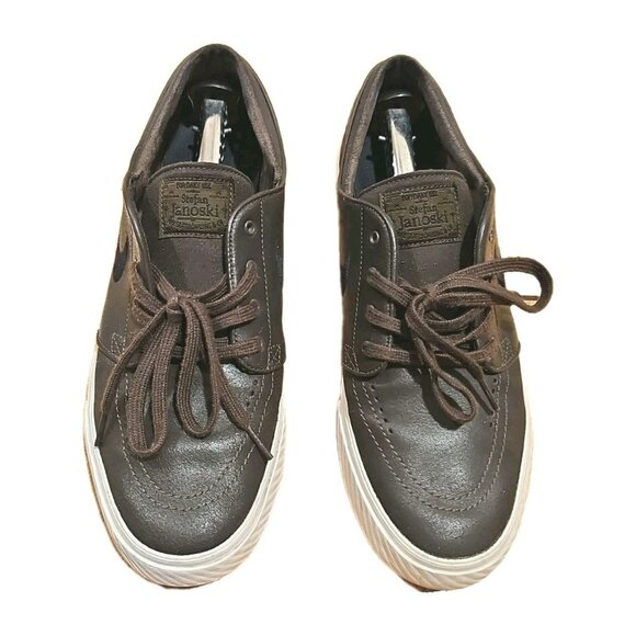 Nike Zoom Stefan Janoski L Baroque Brown/Black US Men Size 9.5 616490-200 - Picture 1 of 7